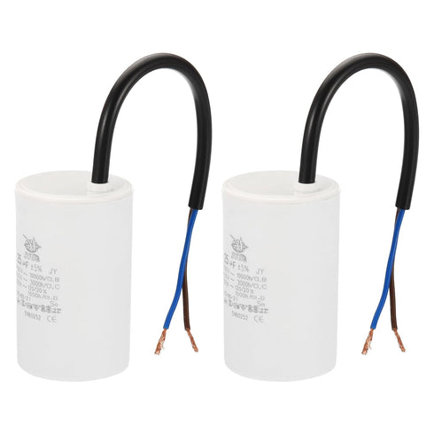 PATIKIL CBB60 25uf Running Capacitor,2Pcs AC 450V 2 Wires 50/60Hz Cylinder 72x44mm for Water Pumps, Washing Machines Motor Start...