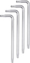 4pcs T15 Tamper Proof Torx Star Key Bit Wrench 2.32" L-Shaped 6 Points Wrenches Chrome-Vanadium Steel Hand Tool for Automotive/Home Repairs...