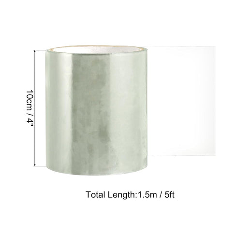 PATIKIL Waterproof Patch Seal Tape 4 in x 5 Ft, PVC Leak Proof Repair Tape Instant Sealing for HVAC Ducts, Roof Crack, Hoses Pipes, Awning, Clear...