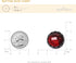 20 pcs Beveled Cut Glass Shiny Red Sewing Shank Buttons for Coats -25mm -1"...