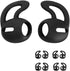 DUKABEL Ear Hook Covers for Earbud Headphones, 5 Pairs Soft Silicon Earhooks Ear Loops with Wings Compatible with Apple Airpods, Samsung Earbuds(B...