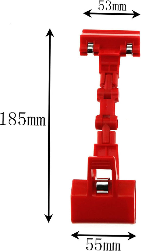 E-outstanding Painting Clip 2PCS Double Head Rotatable Picture Copy Holders for Artist Easels Sketch Drawing Boards Bendable Sketchpad Clamps, Red...