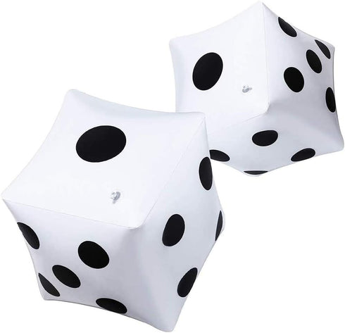 13 inch Giant Inflatable Dice Pool Toy for Lawn Game Outdoor Floor Games?Pack of 2...