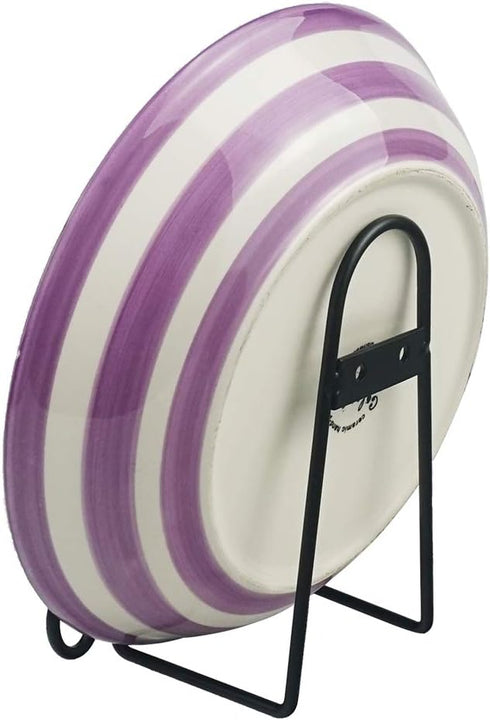 Artliving 6 inch Medium Black Metal Wall Mount Display Easel Plate Hanger Vertical Plate Stand Holders Picture Frame Stand for Wall...