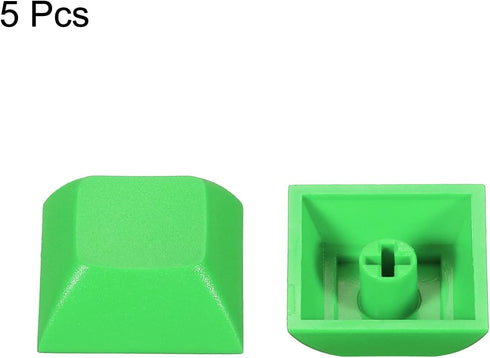 PATIKIL 1U Blank Keycaps, 10 Pack Universal PBT Keyboard Replacement Accessories for MX Mechanical Keyboard, Green...