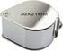 iKKEGOL 30 X 21mm Glass Jeweler Loupe Loop Eye Magnifier Magnifying Magnifier Metal Body Silver...