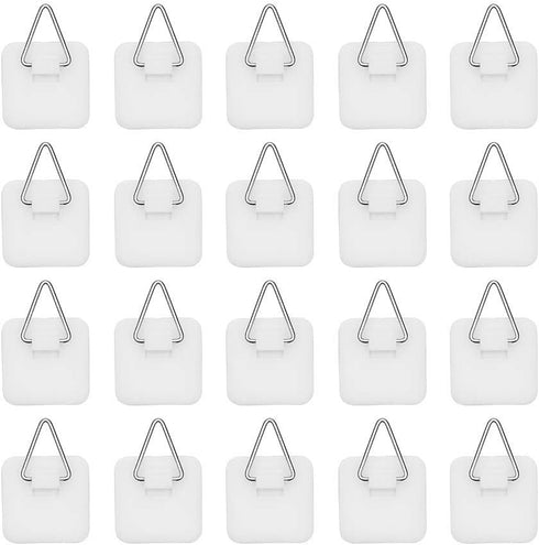 Artliving 1.25 Inch Invisible Adhesive Plate Hanger Set Vertical Plate Holders for The Wall(50 Pack)...