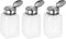 3pcs Solvent Alcohol Dispensers 200ml(6.7oz) Push Down Liquid Dispenser Pump with Sealing Stainless Steel Lid for Acetone Cleanser Polish Remover,...