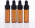 15Pcs Amber Dropper Bottles 4ml Mini Empty Perfume Glass Sample Vials Essential Oil Dropping Bottles Cosmetic Lotion Containers with Glass Dropper...