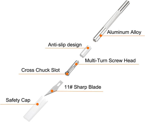 (6" x 8") A5 Cutting Mat, Exacto Knife Precision Carving Craft Hobby Knife Kit for DIY Art Work Cutting, Hobby, Stencil, Scrapbooking, Pink...