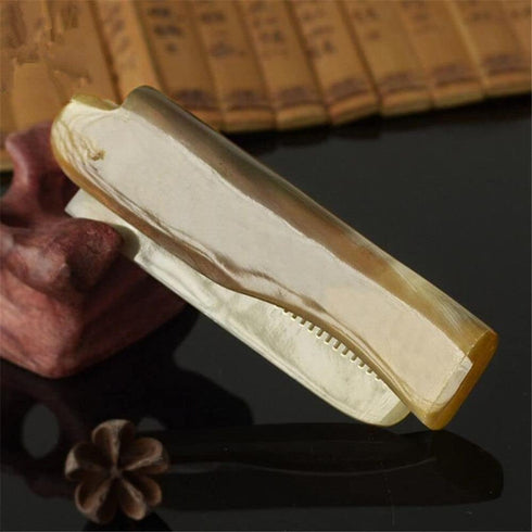 1 Pcs Yak Horn Comb Foldable Yak Horn Comb Pockets Clip Moustache Beard Styling Tool Portable Comb Hairdressing Hair Hair Care Tools Hair Styling ...