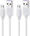 Smays USB to Micro USB Cable 3ft Charging Cord White...
