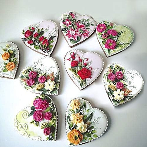 Heart Shaped Cake Pans Heart Silicone Mold for Baking, Large 2 Inches Heart Molds, 10 Cavities Suitable for Ice Cube Mold, Chocolate Mold, Valenti...