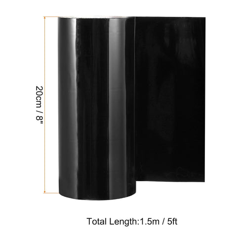 PATIKIL Waterproof Patch Seal Tape 8 in x 5 Ft, PVC Leak Proof Repair Tape Instant Sealing for HVAC Ducts, Roof Crack, Hoses Pipes, Awning, Black...