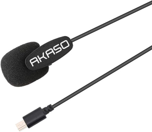 AKASO External Microphone EK7000/ EK7000 Pro/Brave 4//Brave 7 LE/Brave 4 Pro/ V50X/ V50 Elite Action Camera Only (Micro USB Port)...