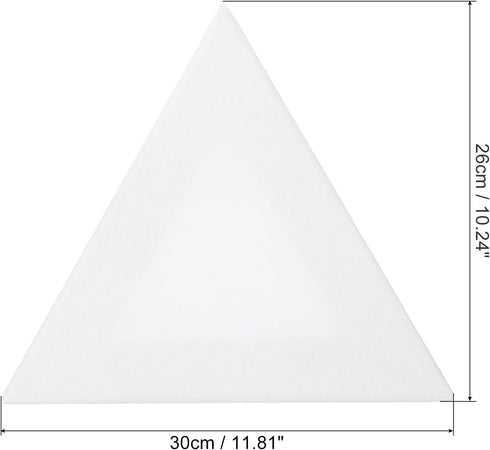 PATIKIL Paint Canvases for Painting, 2 Pack 12x10 Inch Triangle Wood Frame Stretched Blank Art Canvas Board Panels for Acrylic, Oil, Tempera Paint...