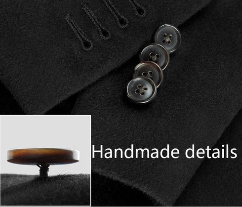 11 Pieces Natural Horn Buttons for Blazer and Suit, 20mm 15mm Genuine Buffalo Buttons for Men Women's Sport Jacket Coat Uniforms Sweaters Black...