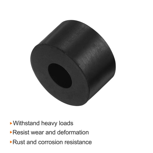 16pcs Rubber Spacer 1 Inch OD 0.4 Inch ID 0.6 Inch Thick Neoprene Round Anti Vibration Isolation Pads Isolator Rubber Washers Bushings for Home Ca...