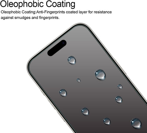 Supershieldz (2 Pack) Designed for iPhone 15 Pro (6.1 inch) + Camera Lens Tempered Glass Screen Protector, Anti Scratch, Bubble Free......