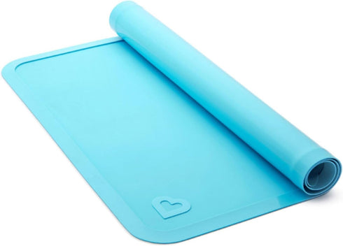 Munchkin® Spotless™ Silicone Placemats for Kids, 2 Pack, Blue/Green...