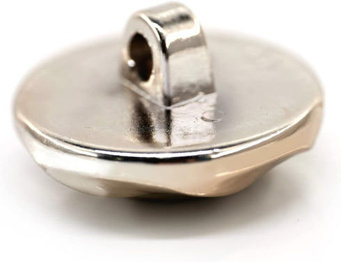 20 pcs Cream Glitter Powder Beveled Cut Resin Cover with Sewing Shank Coat Buttons -25mm -1"...