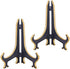 Artliving 6" Decorative Plate Stand Holder Plastic Picture Easel Display Stand Picture Frame Stand Black Gold...