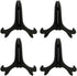 Artliving Black 6" Wood-Like Plastic Easels Plate Display Stands Picture Frame Stand Holder-Set of 4...