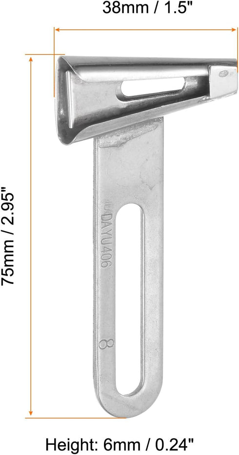 HARFINGTON 8mm Outlet Stainless Steel Binder Folder Binding Attachment Belt Loop Binder Tape Binder for Sewing Supplies Replacement...