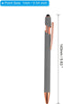 PATIKIL Ballpoint Pen with Stylus Tip, 12 Pack 2 in 1 Metal Pen Black Ink 1.0mm Medium Point Stylus Pen for Touch Screens Style 2, Gray......