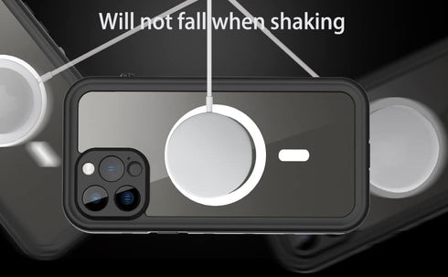 iPhone 13 Pro Max Waterproof MagSafe Compatible Case, 6.7" Shockproof Full Protection with Built-in Screen Protector (Clear)...