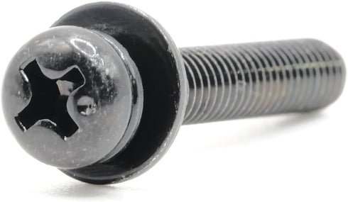 ReplacementScrews 1 Set of Metric Screws (Model RS-198456) Pan Head - Philips Drive - Black Plated (Pack of 4)...