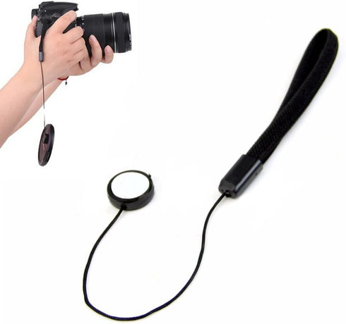 5 Pack Lens Cap Keeper SLR Camera Lens Cap Belt Holder Cover Cord Cable Anti-Lost Lanyard Strip Strap Rope String Universal for DSLR SLR Nikon/Son...