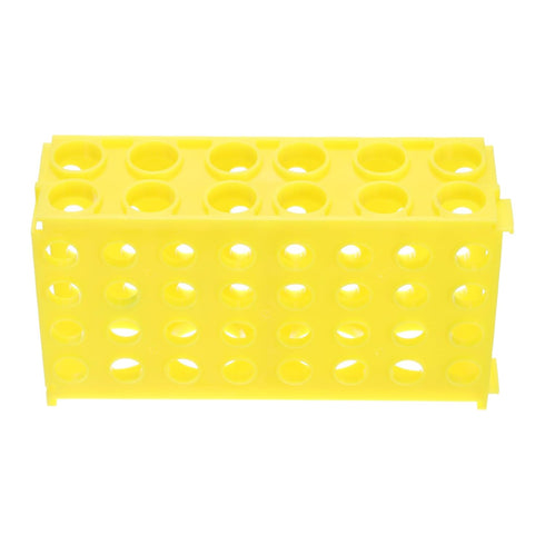 PATIKIL 80 Wells Tube Rack, 1 Pcs Vial Rack Four Panel Centrifuge Tube Holder for Microcentrifuge Tubes 0.5/1.5/2/10/15/50ml, Yellow...