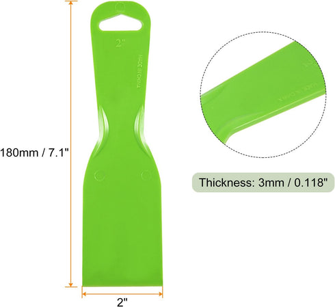 10pcs Putty Scraper 2" Width 3mm Thin Flexible Plastic Putty Knives for Taping Drywall Spreading Painting Wall Scratching...