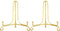 Artliving (2 Pack 5 Inch Iron Display Stand, Gold Iron Easel Plate Display Photo Holder Stand, Displays Picture Frames, Cookbooks, Decorative Plat...