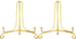 Artliving (2 Pack 5 Inch Iron Display Stand, Gold Iron Easel Plate Display Photo Holder Stand, Displays Picture Frames, Cookbooks, Decorative Plat...