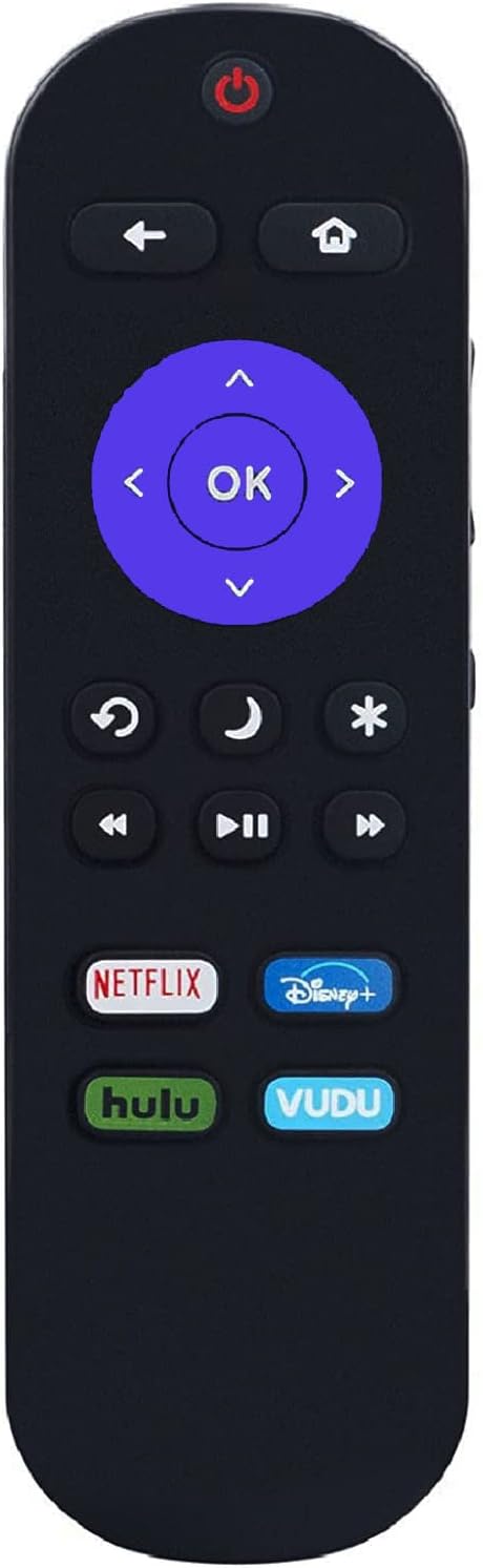 Remote Compatible with All ONN Roku TV with Disney Plus Netflix VUDU HULU...