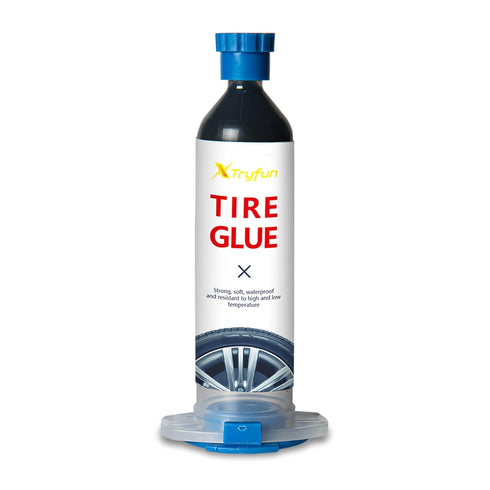 Black Tire Repair Glue Rubber Adhesive for Sidewall Bonding or Tire Puncture, Instant Super Glue for Rubber, Tires, Boots, Belt, DIY Crafts, Rubbe...