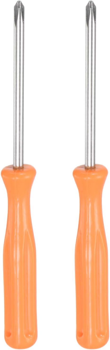 2pcs Phillips Screwdriver PH1 4" Length Carbon Steel Non-Magnetic Security Cross Head Precision Screw Driver with Non-slip Handle for Appliances R...