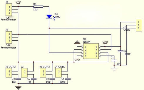 3PCS NE555 Duty Cycle Frequency Adjustable Square Wave Signal Generator Stepper Motor Drive Module Board...