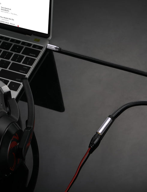 DUKABEL Headphone Extension Cable, 3.5mm TRRS Headphone Extension with Mic Male to Female Stereo Audio Cable for Smartphone,PC,TV,Headset,PS4 Cont...