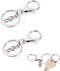 10 Pcs Key Chain Key Ring Lobster Claw Clasps Extension Chain,Keychain Clip Hook Snap Hooks for Jewelry Making DIY Art Craft Accessories (Silver)...