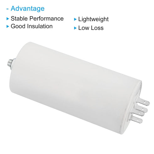 PATIKIL 100uf CBB60 Run Capacitor,AC 250V 4 Pins 50/60Hz Cylinder Bottom with M8 Screw for Washing Machine,Cleaning Machine Pump Motor Star...