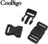 CooBigo 10pcs 1/2"(12.5mm) Side Release Buckles Plastic Black Quick Adjustable Buckle For Backpack Strap DIY Pets Collar Accessory...
