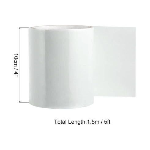 PATIKIL Waterproof Patch Seal Tape 4 in x 5 Ft, PVC Leak Proof Repair Tape Instant Sealing for HVAC Ducts, Roof Crack, Hoses Pipes, Awning, White...