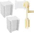 120 Pcs Plastic Floss Bobbins with 1 Pcs Bobbin Winder for Cross Stitch Cotton Thread Craft DIY Sewing Storage Thread Organizer Holder Embroidery ...