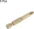 5pcs PH2 Phillips Head Screwdriver Drill Bit 2" Length 0.24" Dia 1/4 Inch Hex Shank S2 Steel Magnetic Cross Head for Power Tool...