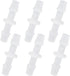 Plastic Hose Barb Fitting, 1/4" x 1/4" Pipe Connectors, Barbed Splicer Mender Joint Adapter Union Fitting, 6 Pcs...