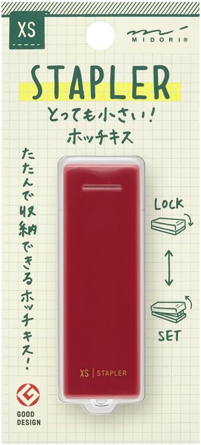 Midori 35524006 Compact Stapler, XS...