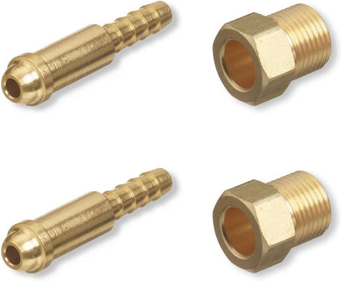 Argon Nut & Nipple x 1/4" Hose Barb, Mig Tig Welding Fitting Inert Gas, 2 Sets...